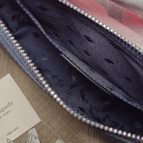 NWT Kate Spade Lola Glitter Crossbody In Navy Dusk - Picture 11 of 16
